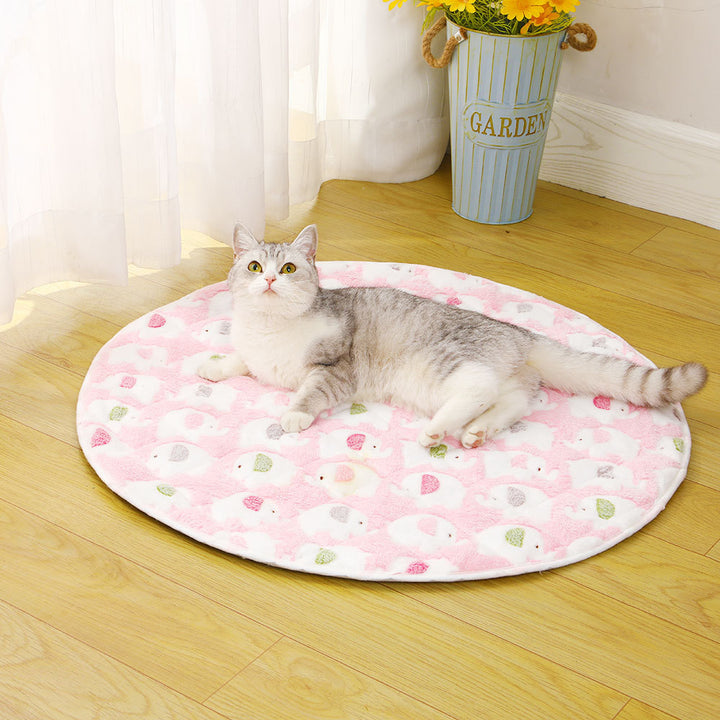 Ladies Plush Cat Bed with Non-Slip Bottom Bowlift