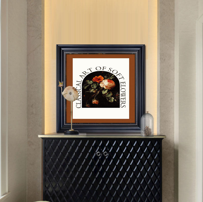 Classic Floral Art Framed Print