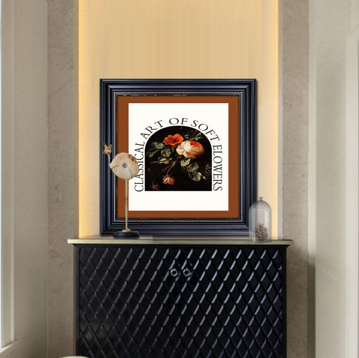 Classic Floral Art Framed Print