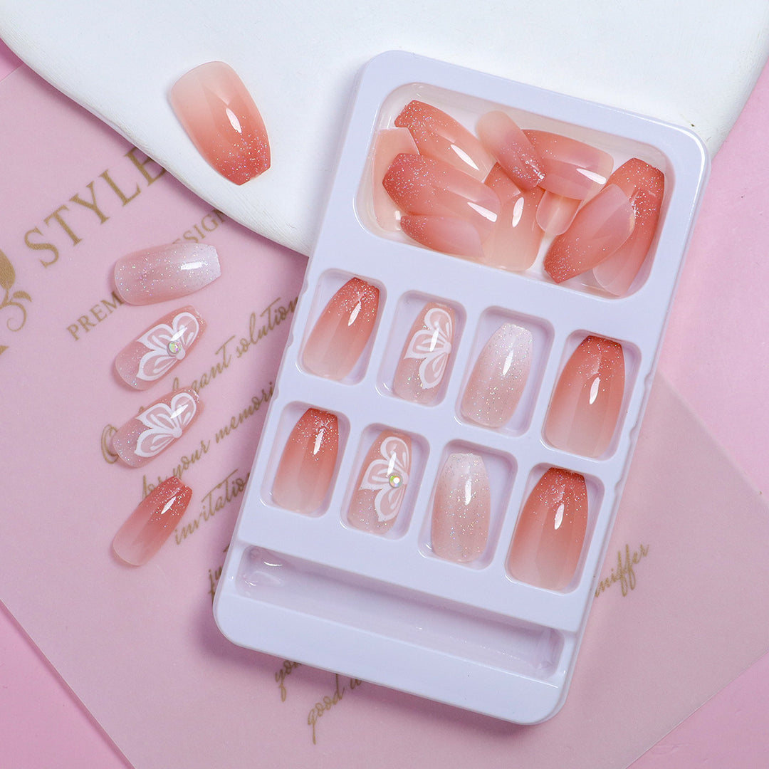 DIY Elegant Press-On Nails Set Bowlift
