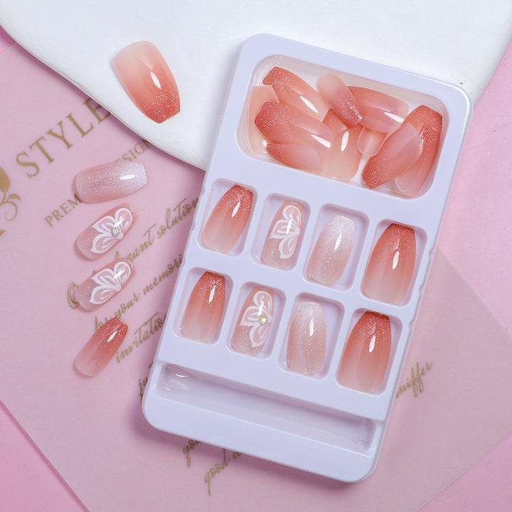 DIY Elegant Press-On Nails Set Bowlift