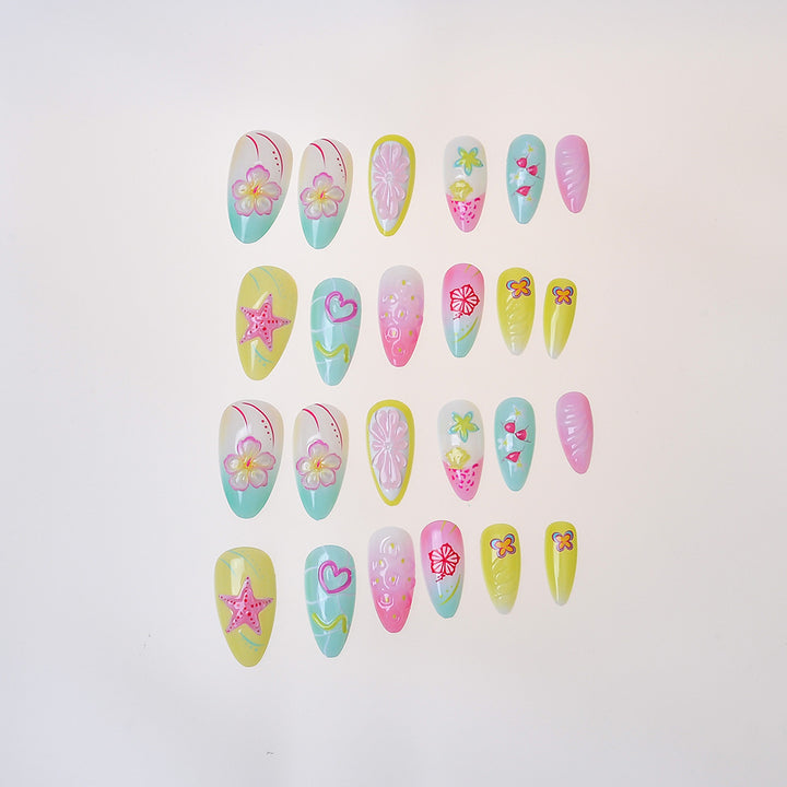 Artistic Themed Press-On Nail Collection Bowlift