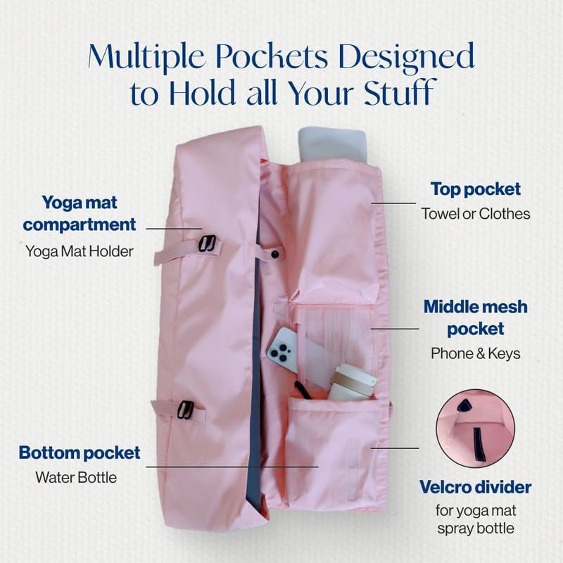 Yoga bag with practical compartment division Bowlift