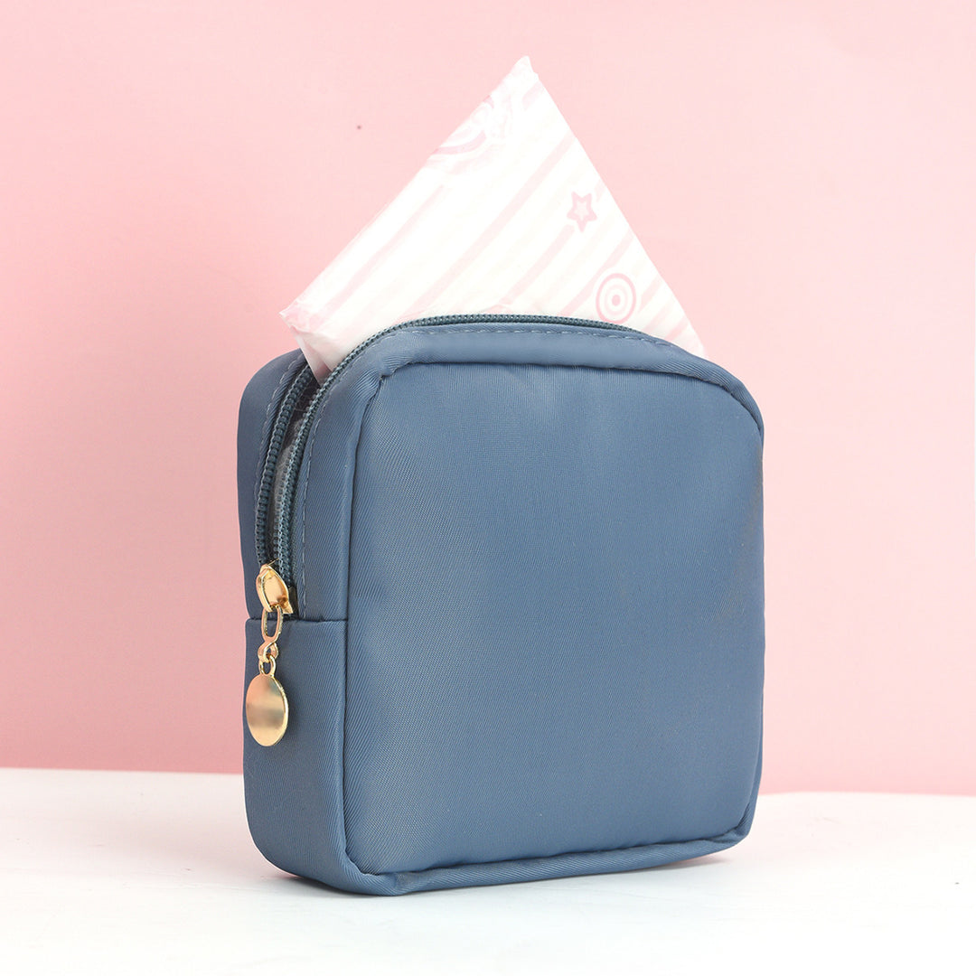 Cosmetic storage bag with fine stripe pattern Bowlift