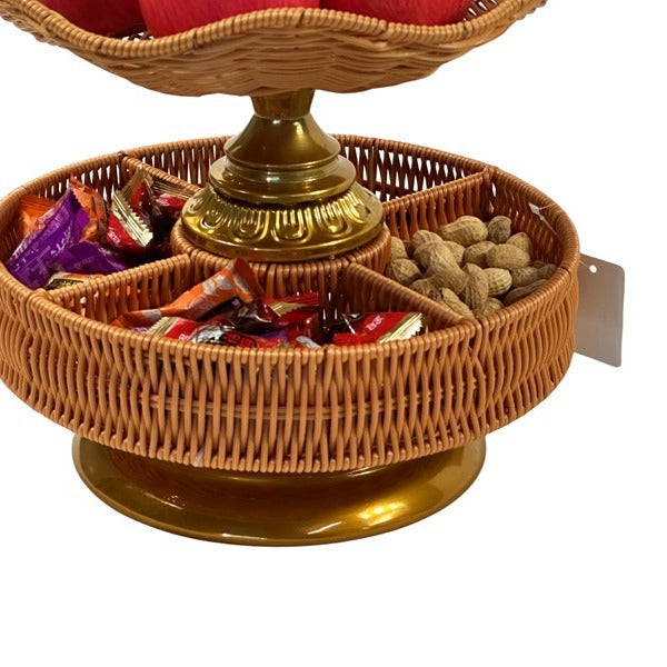 Ladies fruit bowl with multiple compartments Bowlift