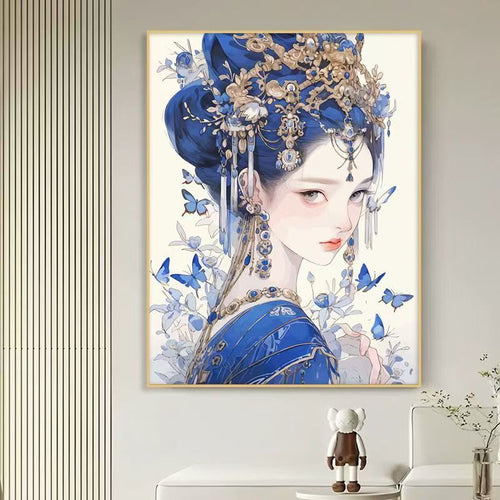 Elegant Butterfly-Themed Canvas Art Print Bowlift