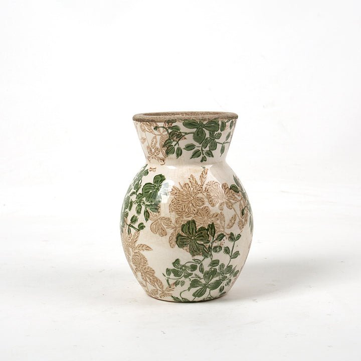 Floral Ceramic Vase Bowlift
