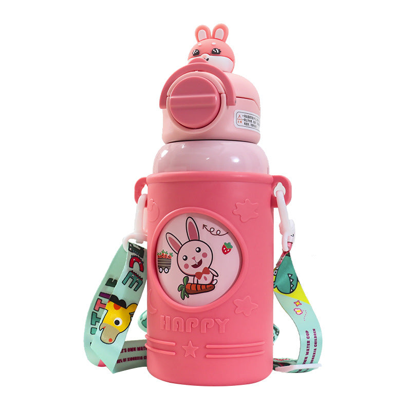 Women's High-Quality Insulated Drinking Bottle with Cute Frog Design Bowlift