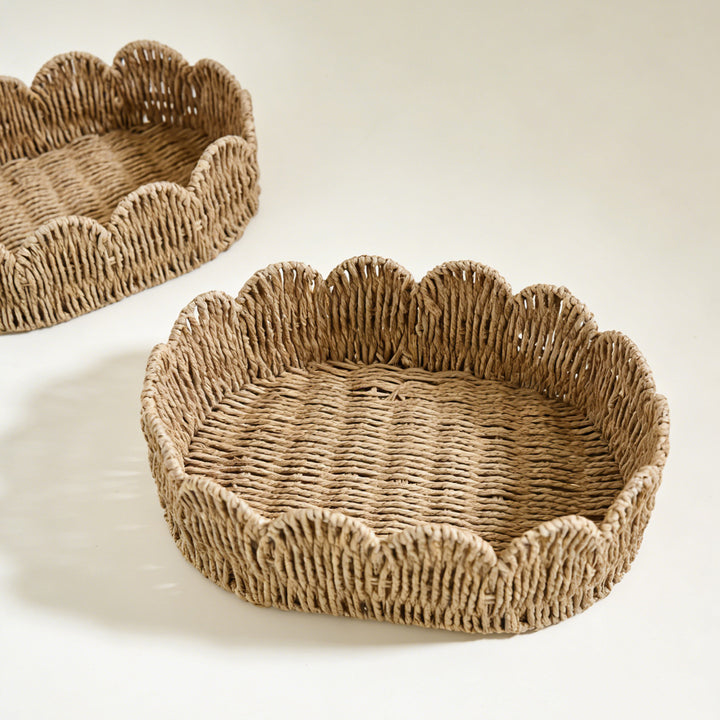 Decorative hand-woven storage basket Bowlift