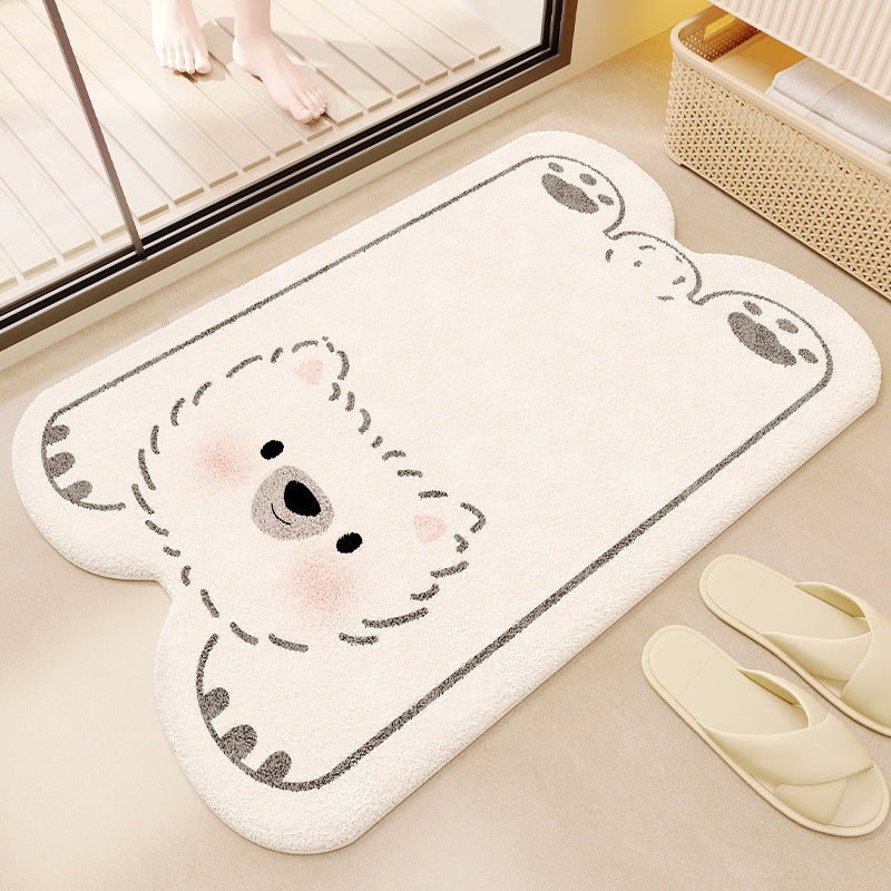 Cartoon Plush Bath Mat