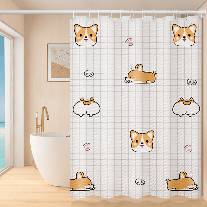 Playful Fruit-Themed Shower Curtain Bowlift