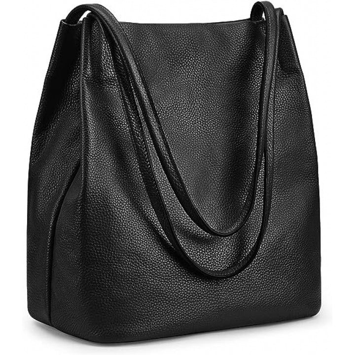 Stylish Leather Hobo Handbag Bowlift