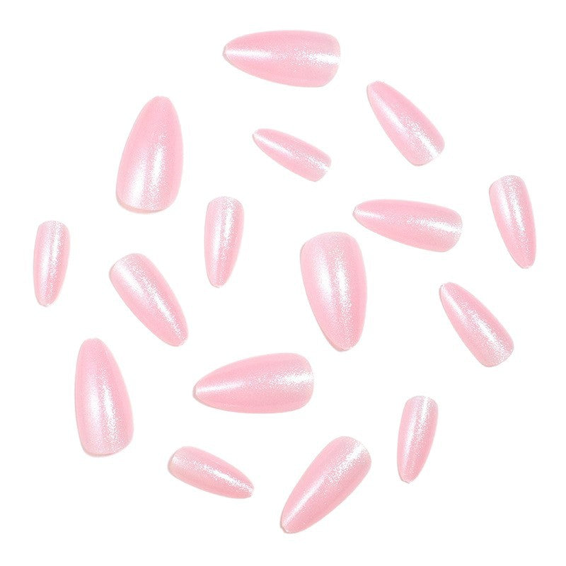 Glittering Almond-Shaped Press-On Nails Set Bowlift