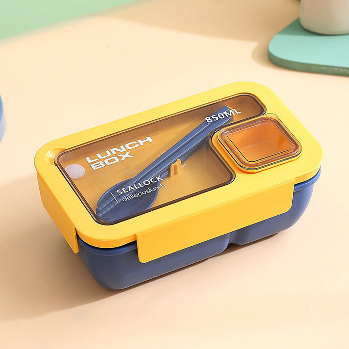 Leakproof Compartmentalized Kids Bento Lunchbox with Removable Round Soup Bowl and Utensil Storage Bowlift