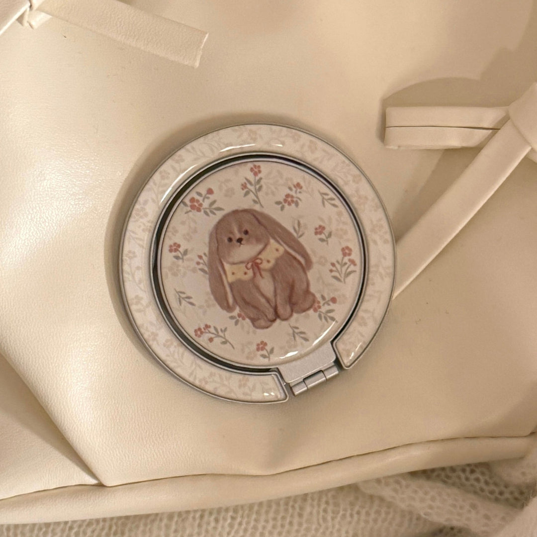 Playful hand mirror with rabbit design Bowlift