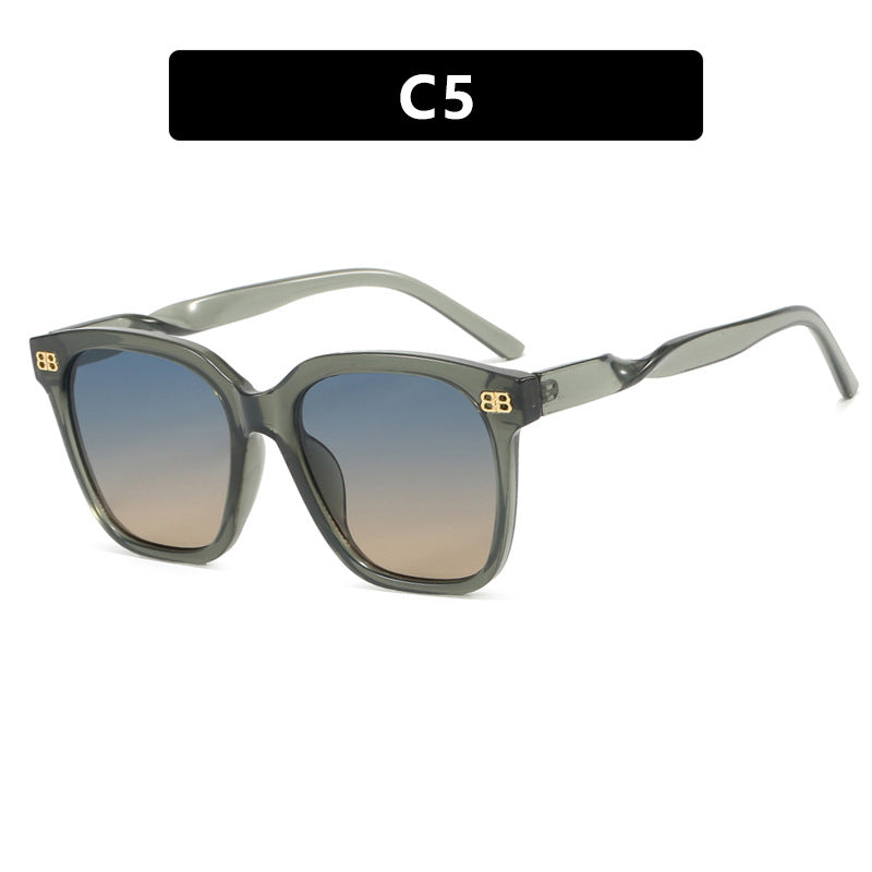 Women square sunglasses with elegant frame structure and UV protection Bowlift