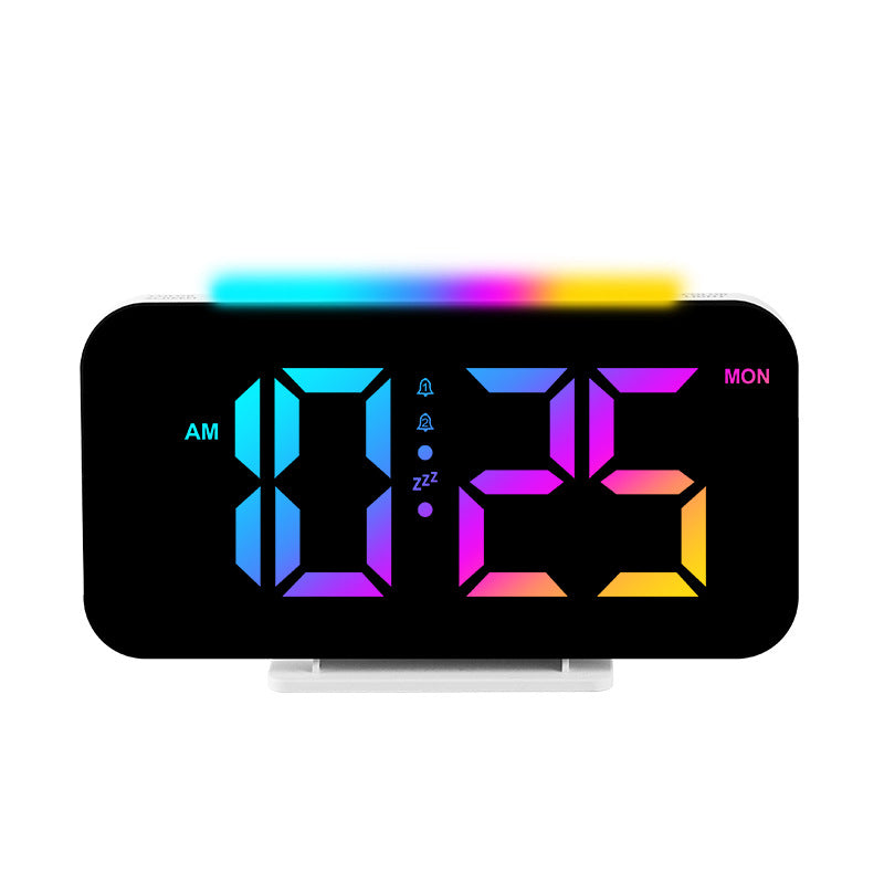 Digital radio alarm clock with large LED digits Bowlift
