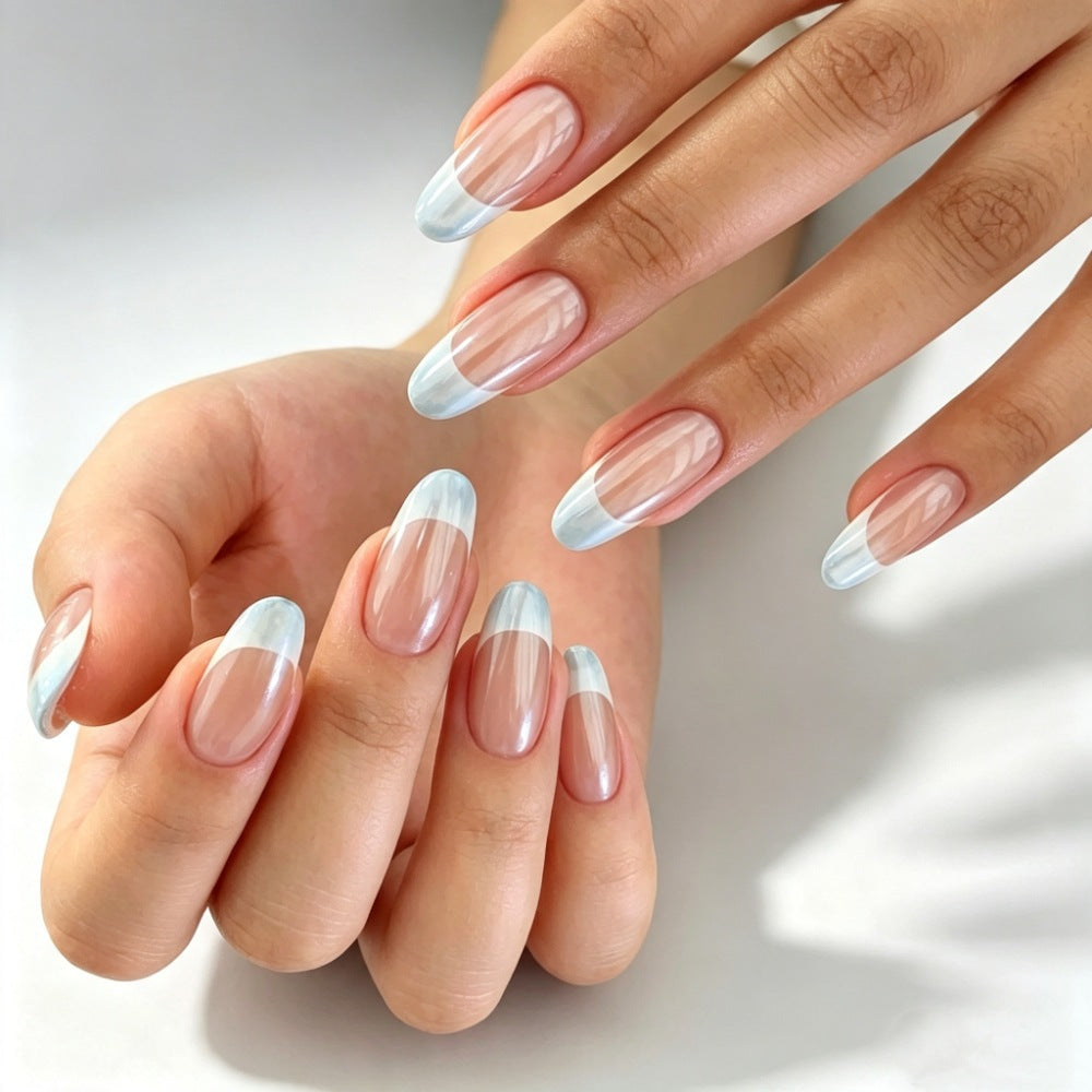 Artificial nails with modern night motif Bowlift