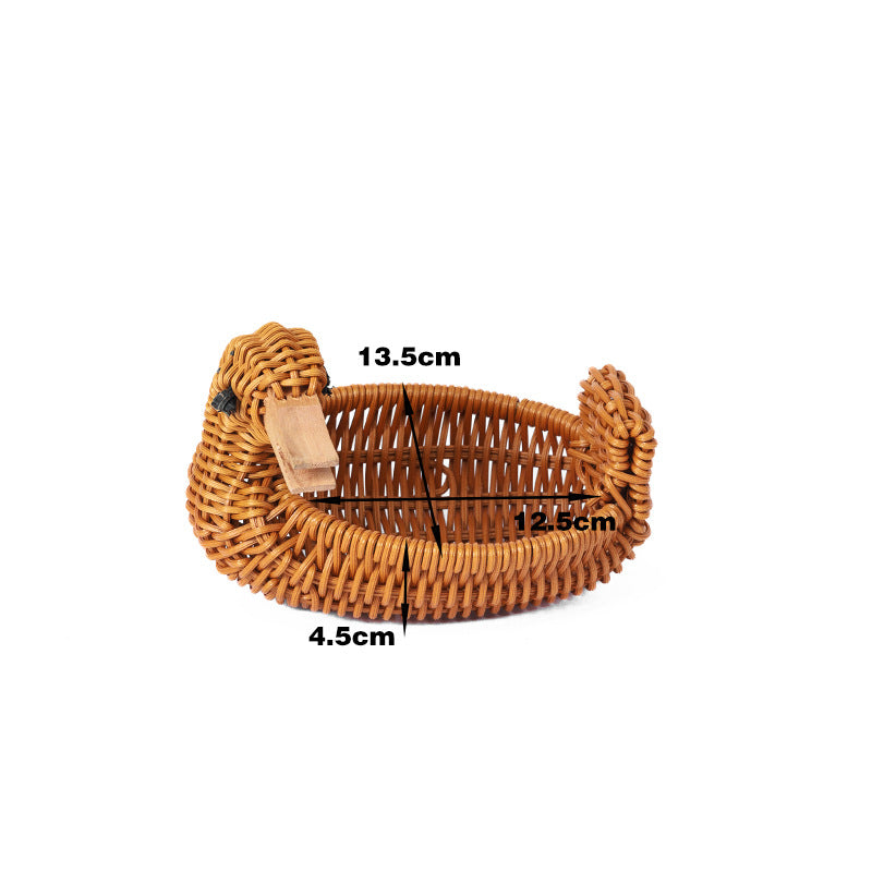 Decorative Wicker Duck Bowlift