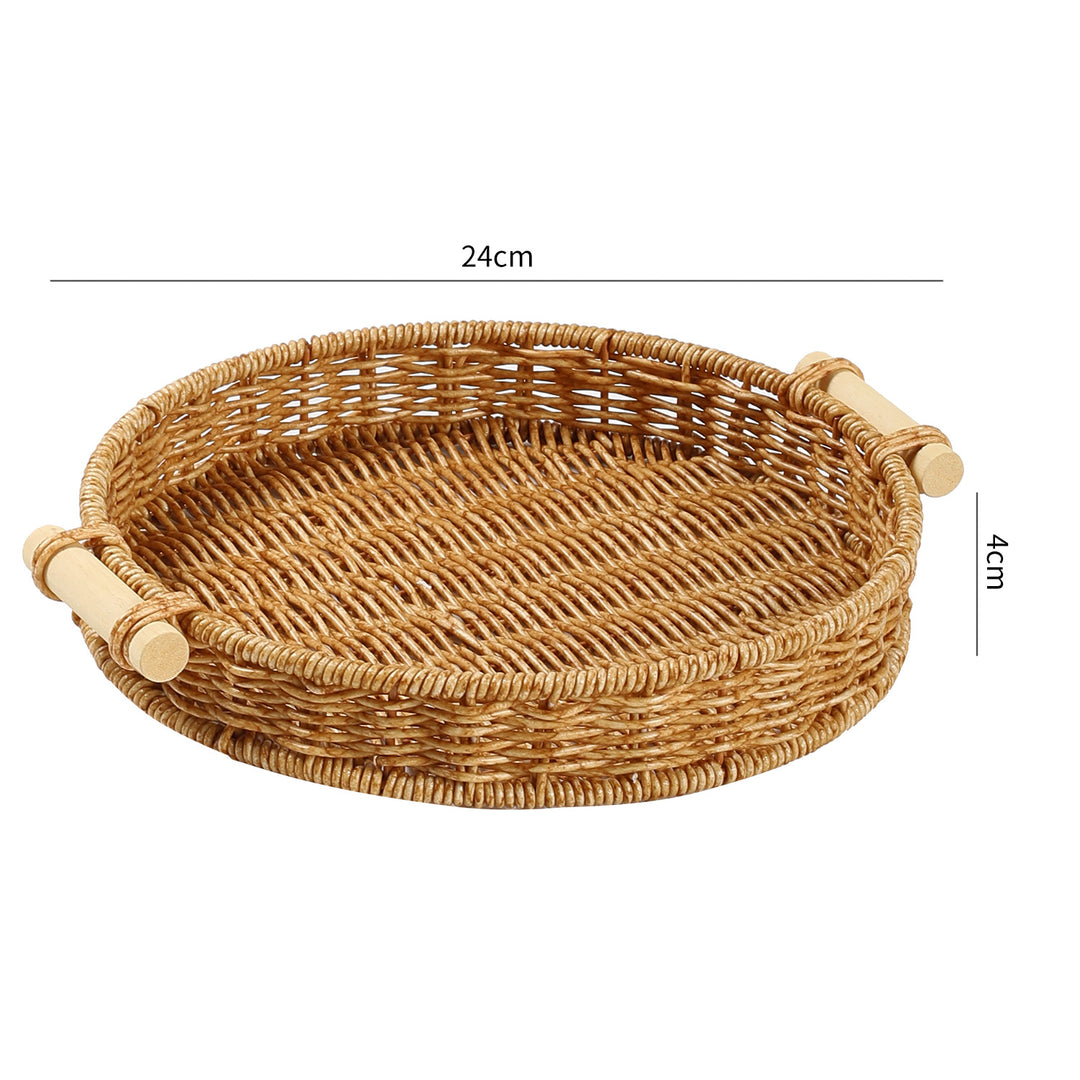 Handwoven Decorative Serving Tray Bowlift