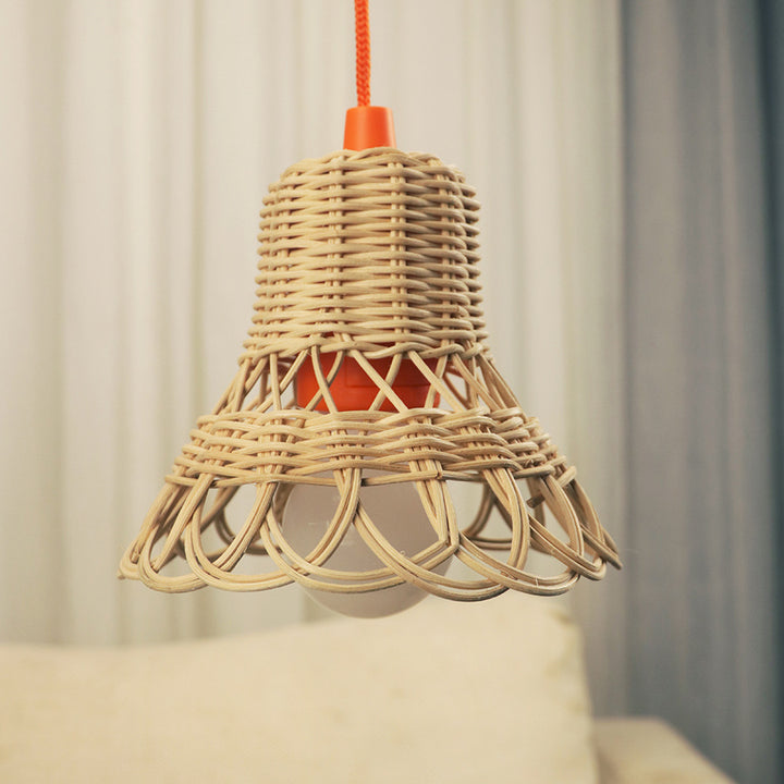 Rattan Hanging Lamp Bowlift