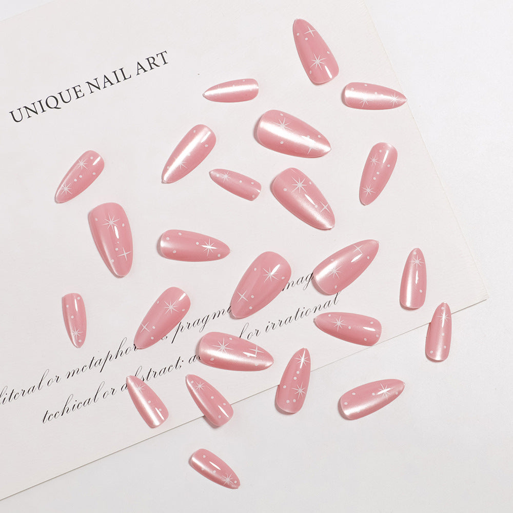Glossy Almond-Shaped Press-On Nail Tips Bowlift