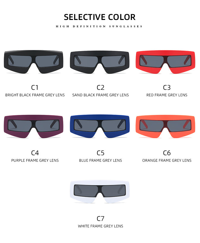 Women futuristic sunglasses in chunky design Bowlift