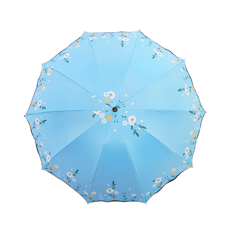 Ladies flower decorated umbrella Bowlift