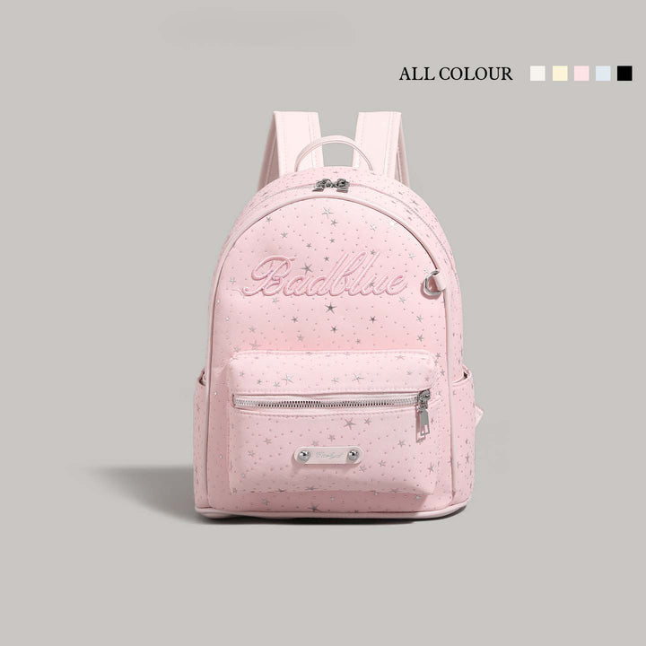 Star-Embellished Casual Backpack Bowlift