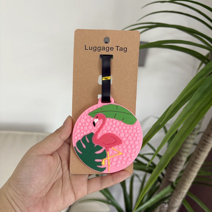 Pineapple-Themed Silicone Luggage Tag Bowlift