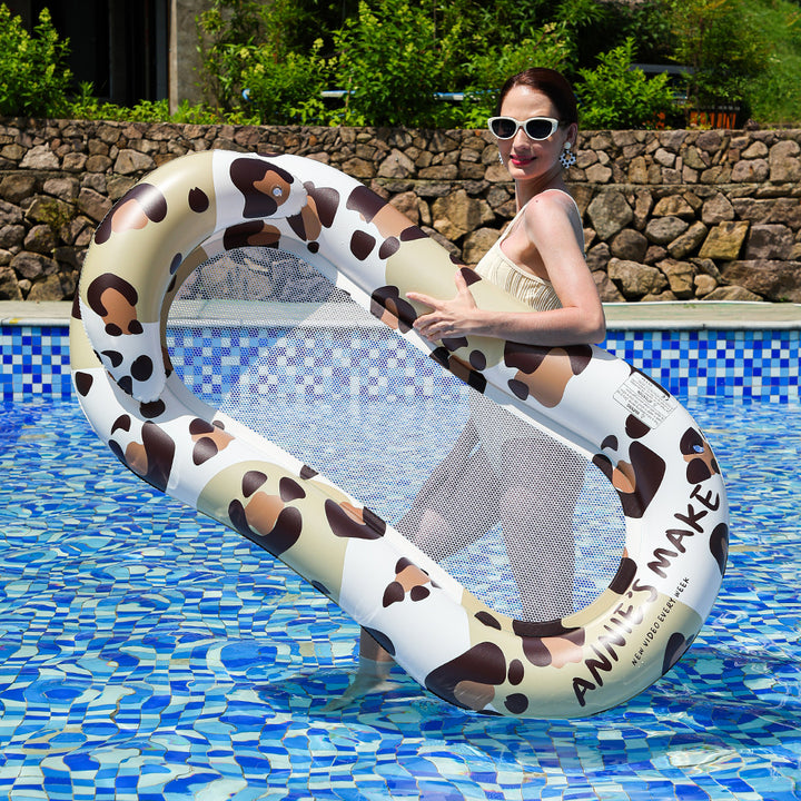 Women's Inflatable Luxury Swimming Island with Sun Protection Bowlift
