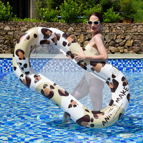 Women's Inflatable Luxury Swimming Island with Sun Protection Bowlift