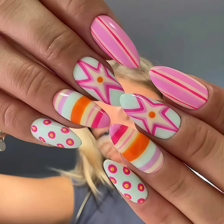 Thematic Artistic Press-On Nail Enhancements Bowlift