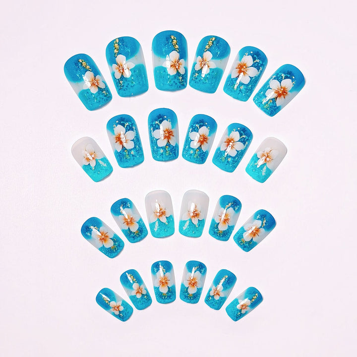 Floral 3D Nail Art Bowlift