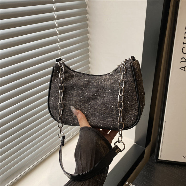 Vintage-Inspired Denim Hobo Bag Bowlift