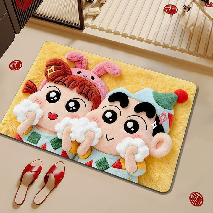 Kids' Cartoon Character Bath Mat