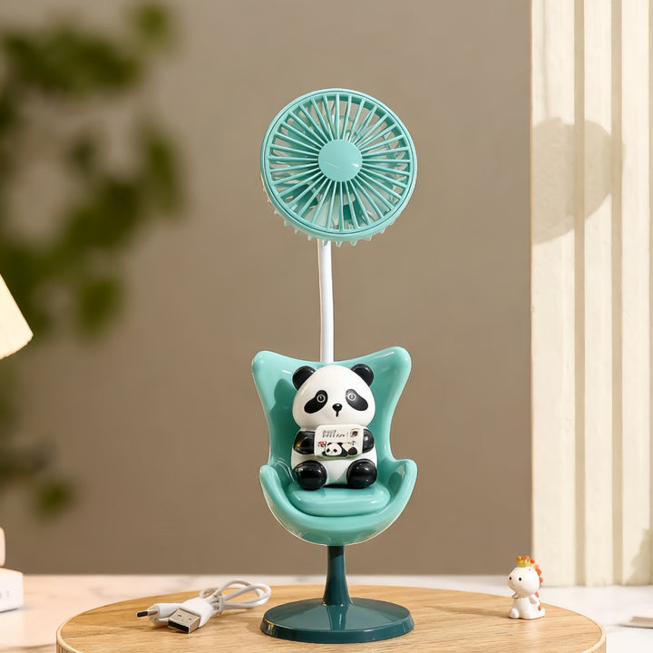 Women's Portable Mini Fan with Fun Bear Design Bowlift