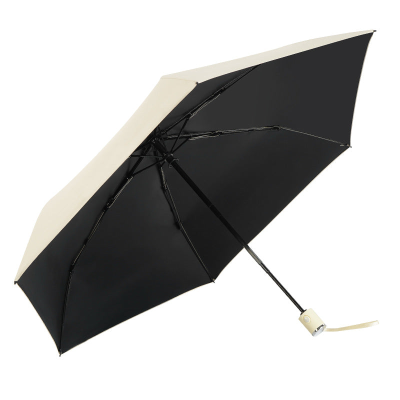 Women's Compact All-Weather Umbrella with Automatic Opening Mechanism Bowlift