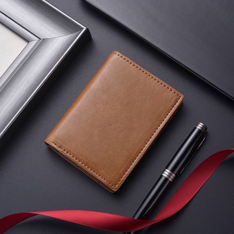 Premium Leather Business Card Holder Bowlift