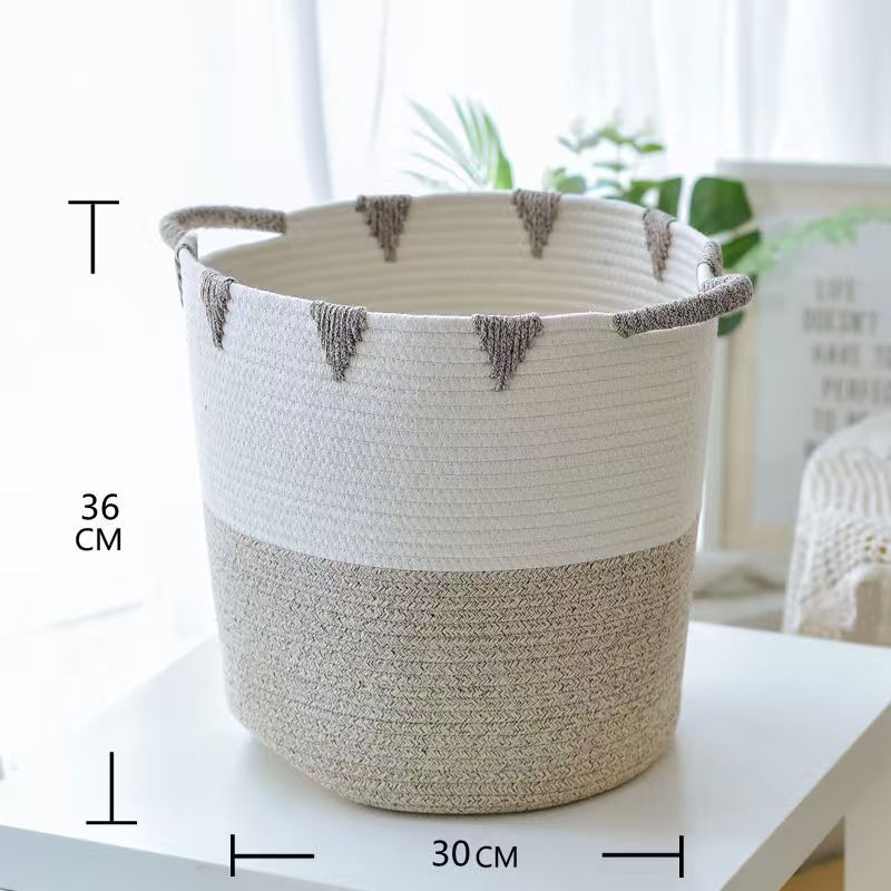 Handcrafted Natural Fiber Storage Basket