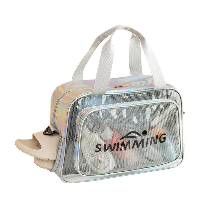Transparent Swim Bag With Separate Wet Compartment Bowlift