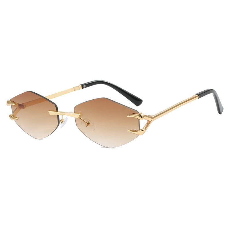Women's extravagant hexagonal sunglasses with innovative frame and UV protection Bowlift