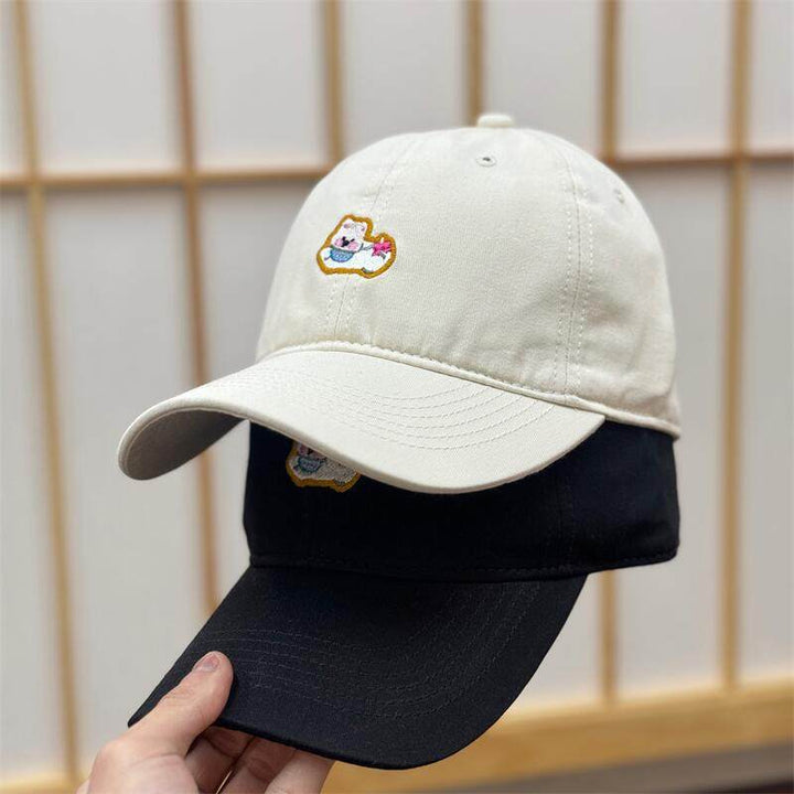 Women's Embroidered Fun Character Baseball Cap Bowlift