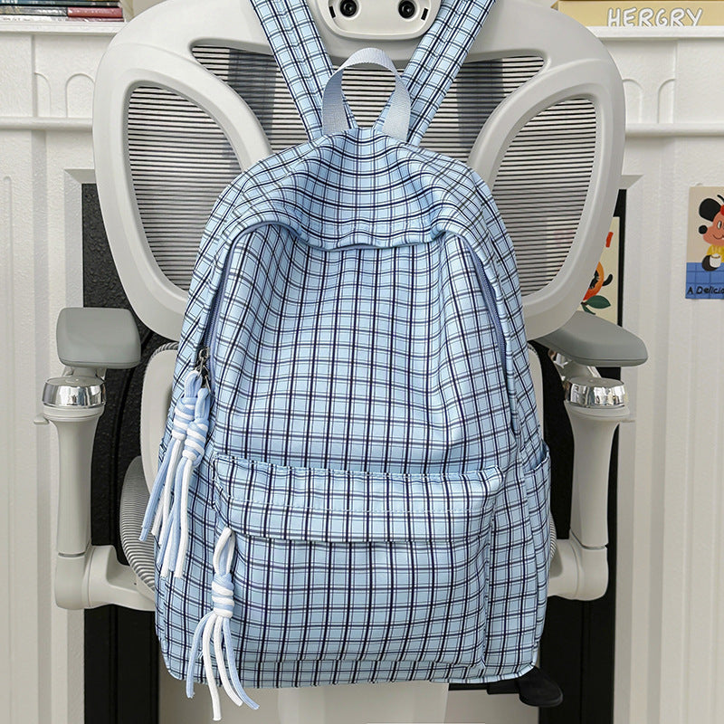 Functional Checked Backpack