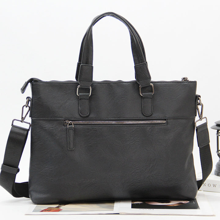 Elegant Briefcase with Removable Shoulder Strap Bowlift