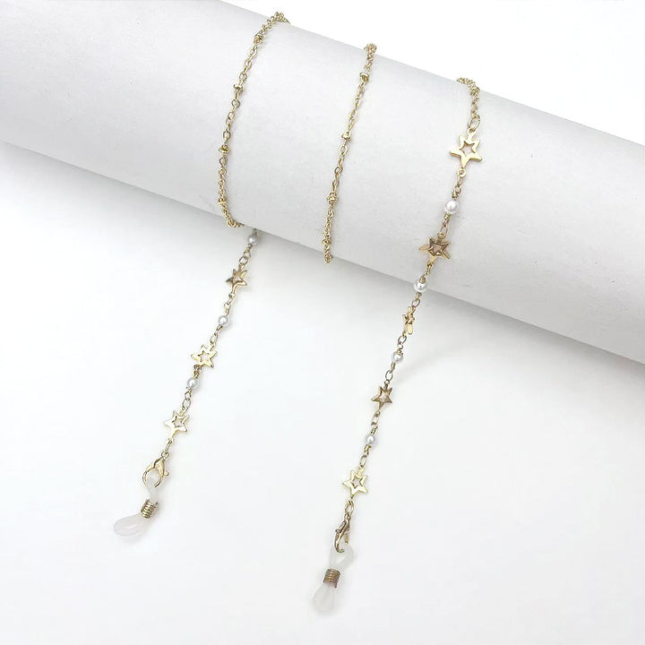 Star-Embellished Eyewear Retainer Chain Bowlift