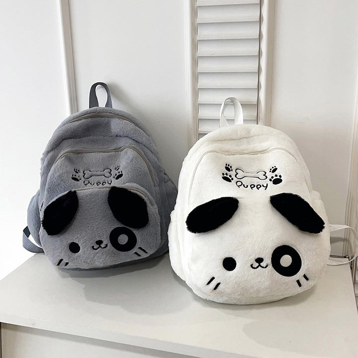 Plush Backpack in Cute Dog Design Bowlift