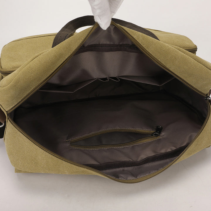 Stylish Canvas Briefcase Bowlift
