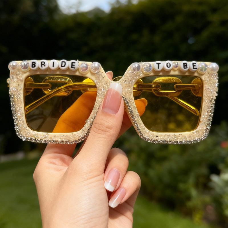 Decorative Bridal Theme Sunglasses Bowlift