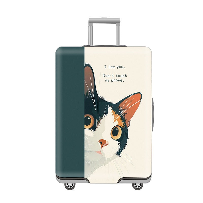Cartoon Cat Design Hard Shell Luggage Bowlift